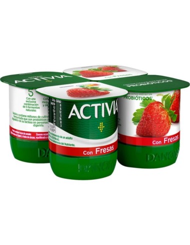 DANONE ACTIV. CON FRESA PK-4