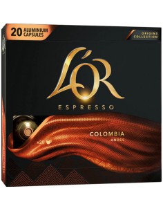 CAFE L`OR CAPSULAS COLOMBIA 20 UND