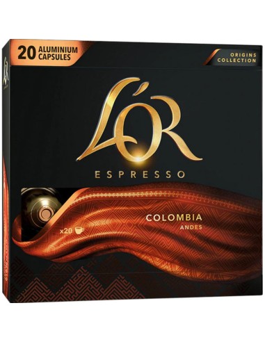 CAFE L`OR CAPSULAS COLOMBIA 20 UND
