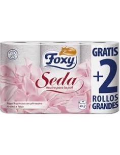 HIGIENICO FOXY SEDA 4+2 ROLLOS 3 CAPAS 2