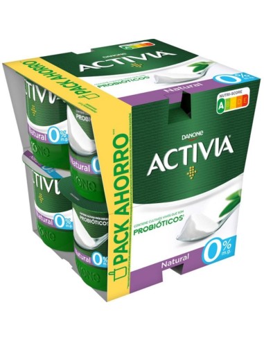 DANONE ACTIVIA DESNATADO NATURAL X 8****