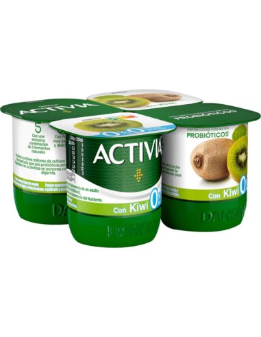 DANONE ACTIVIA DESNATADO CON KIWI X4