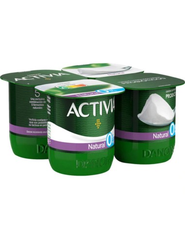 DANONE ACTIVIA DESNATADO NATURAL X 4....