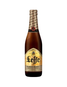 CERVEZA LEFFE BLONDE BELGA BOTELLA 33 CL.