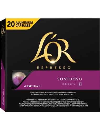CAFE L`OR CAPSULAS SUNTUOSO 20 UND