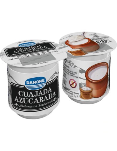 DANONE CUAJADA CON AZUCAR PK-2